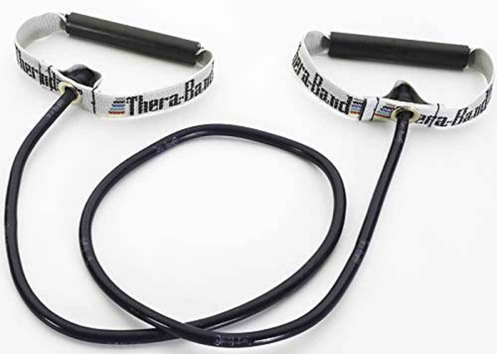 Extra Heavy THERABAND Resistance Tubes - 48 Inch Latex Elastic for Exercise & Rehab