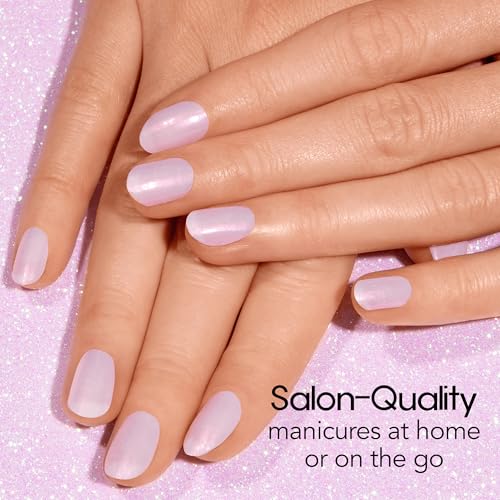 Color Street Glazed Over Nail Polish Strips - 16 Double-Ended Pink Shimmer