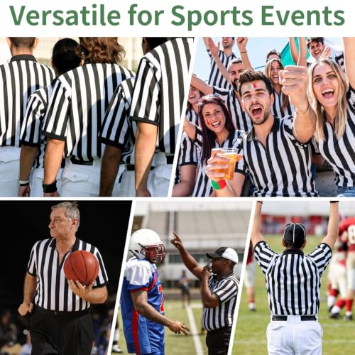 Okxiri Unisex Referee Shirt Large - Sports Officiating Uniform for Men & Women