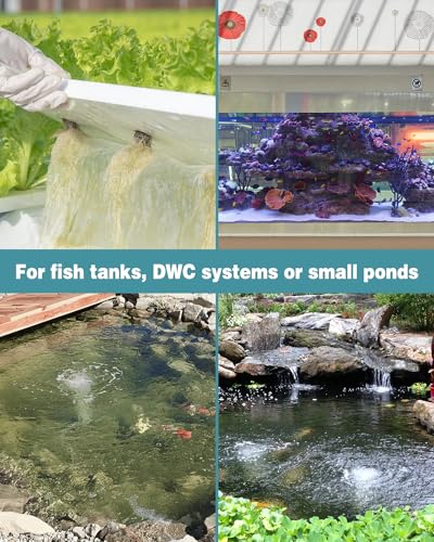 8 Inch Aquarium Air Stone Disc Bubble Diffuser for Fish Tanks Ponds and DWC