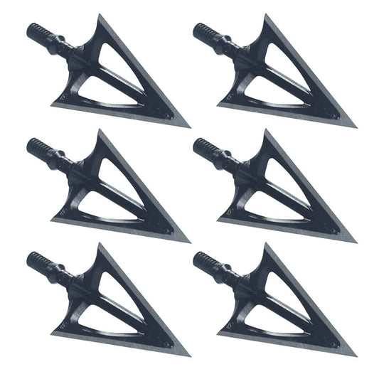 JIANZD Archery Broadheads 100 Grain Fixed Blades Screw-in Arrowheads for Crossbow Recurve Bow and Compound Bow