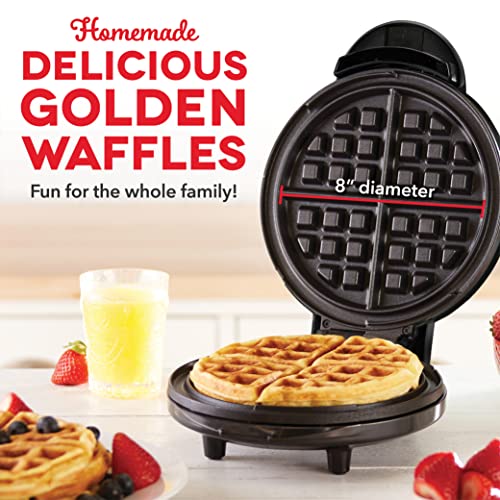 Dash Express Waffle Maker Black - 8-Inch Nonstick Electric Waffle Iron