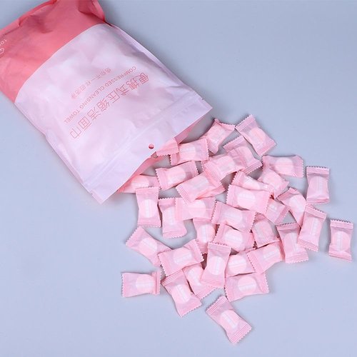 tianyamingyue 30 Pcs Compressed Towels Portable Mini Face Towels Reusable Coin Tissues for Outdoor Sports Home Beauty Candy Size Compressed Towel