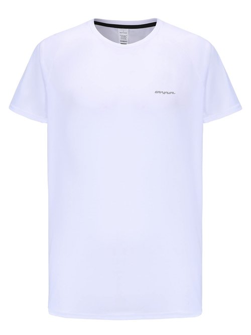 GRAMVAL Running Shirts for Men Crew Neck Short Sleeve Quick Dry Workout Gym Athletic Active T Shirt Moisture Wicking White 3XL