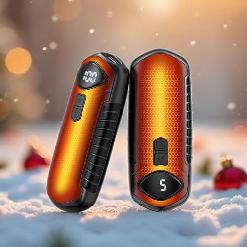 Hand Warmers Rechargeable 2 Pack, Electric Hand Warmer, 2-Second to 131¡ÆF with 5 Heat Levels, USB-C Portable Pocket Heater Handwarmers, UL Certified for Camping, Hunting, Gifts for Women Men