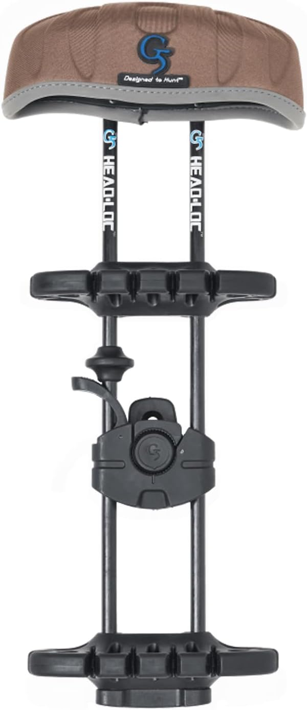 G5 OUTDOORS Head-Loc Quiet Low-Profile Archery 6-Arrow Quiver with Exo-Flex Hood for Bow Hunting and Target Practicing | Adjustable Mount
