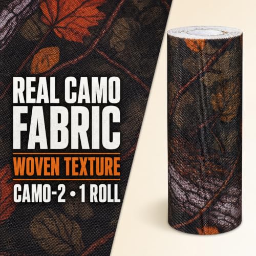 Camo Hunting Blind Repair Tape - Self Adhesive Fabric Patch Kit, 4 Inch Wide