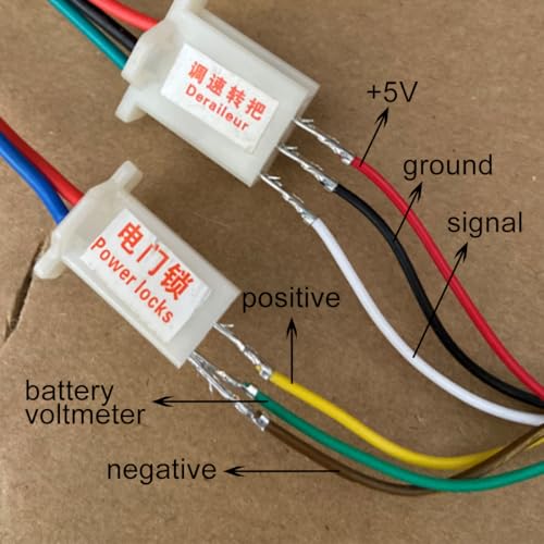 L-faster 24V/36V/48V Bike Thumb Throttle Wuxing Finger Speed Accelerator with Indicator for Mountain Bicycle E-Scooter (48V)