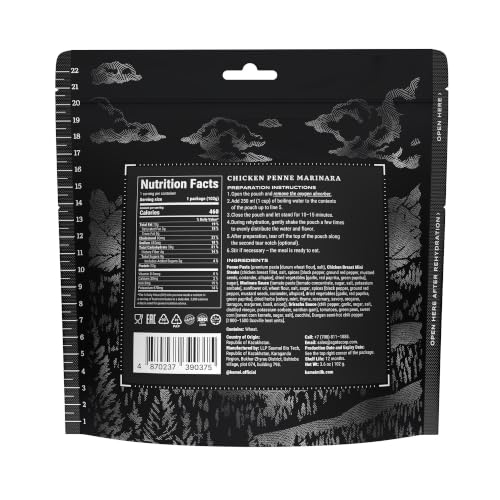 KaMei Freeze-Dried Chicken Penne Marinara Meal - 1-Pack Survival Food