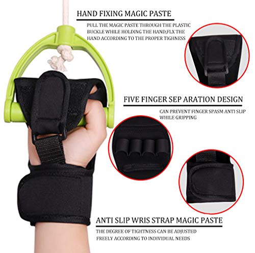 Finger Support Brace for Stroke Hemiplegia Hand Rehabilitation - Adjustable Elastic Cloth