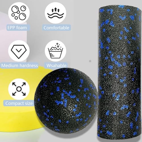 Mini Foam Roller for Deep Tissue Massage - Blue High-Density Support
