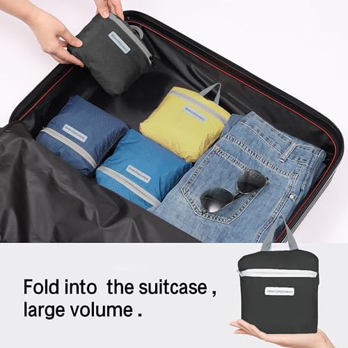 35L Foldable Waterproof Backpack For Outdoor Sports Travel Inside Wet Clothes Compartment Packable For Multiple