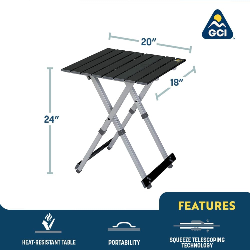 Portable GCI Outdoor Folding Table - Lightweight, Compact, Ideal for Camping & Picnics