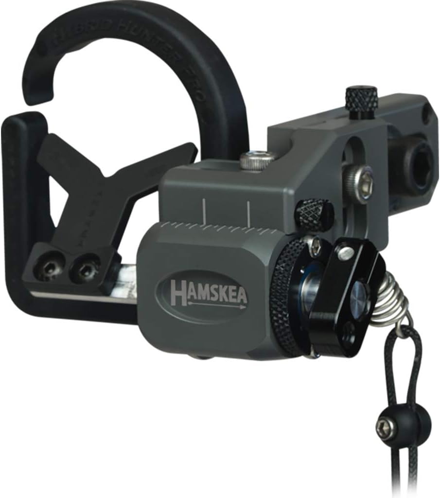 HAMSKEA ARCHERY SOLUTIONS Hybrid Hunter Pro Micro Tune/Drop Away Recurve Compound Arrow Rest for Bowhunting