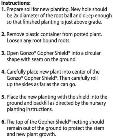 Gonzo 5007 4 Count Gopher Shield, 12 x 8