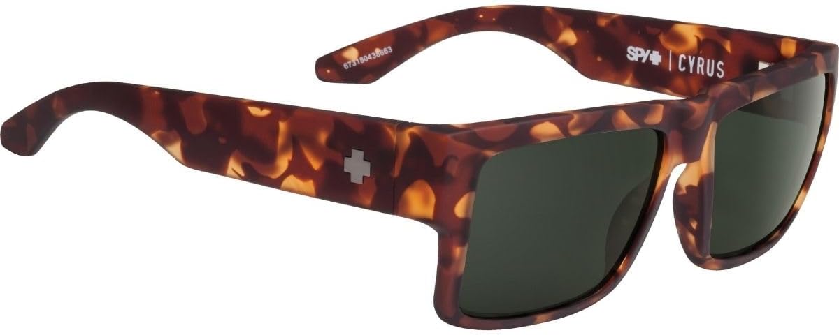 SPY Optic Cyrus, Square Sunglasses, Color and Contrast Enhancing Lenses