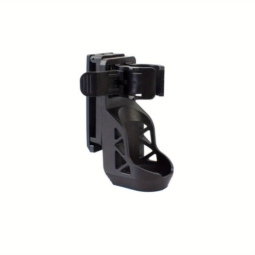 Tactical Flashlight Holster,Flashlight Holster for Belt, Flashlight Holder with Lever Side Lock System Rotatable Torch Holder Fit for 1"-1.55" Dia. Flashlight