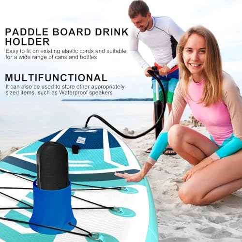 Paddle Board Cup Holder, Stand Up Paddle Board Accessory, Drink Holder Suitable for Types of Cup/Bottle/Drink (Navy Blue)