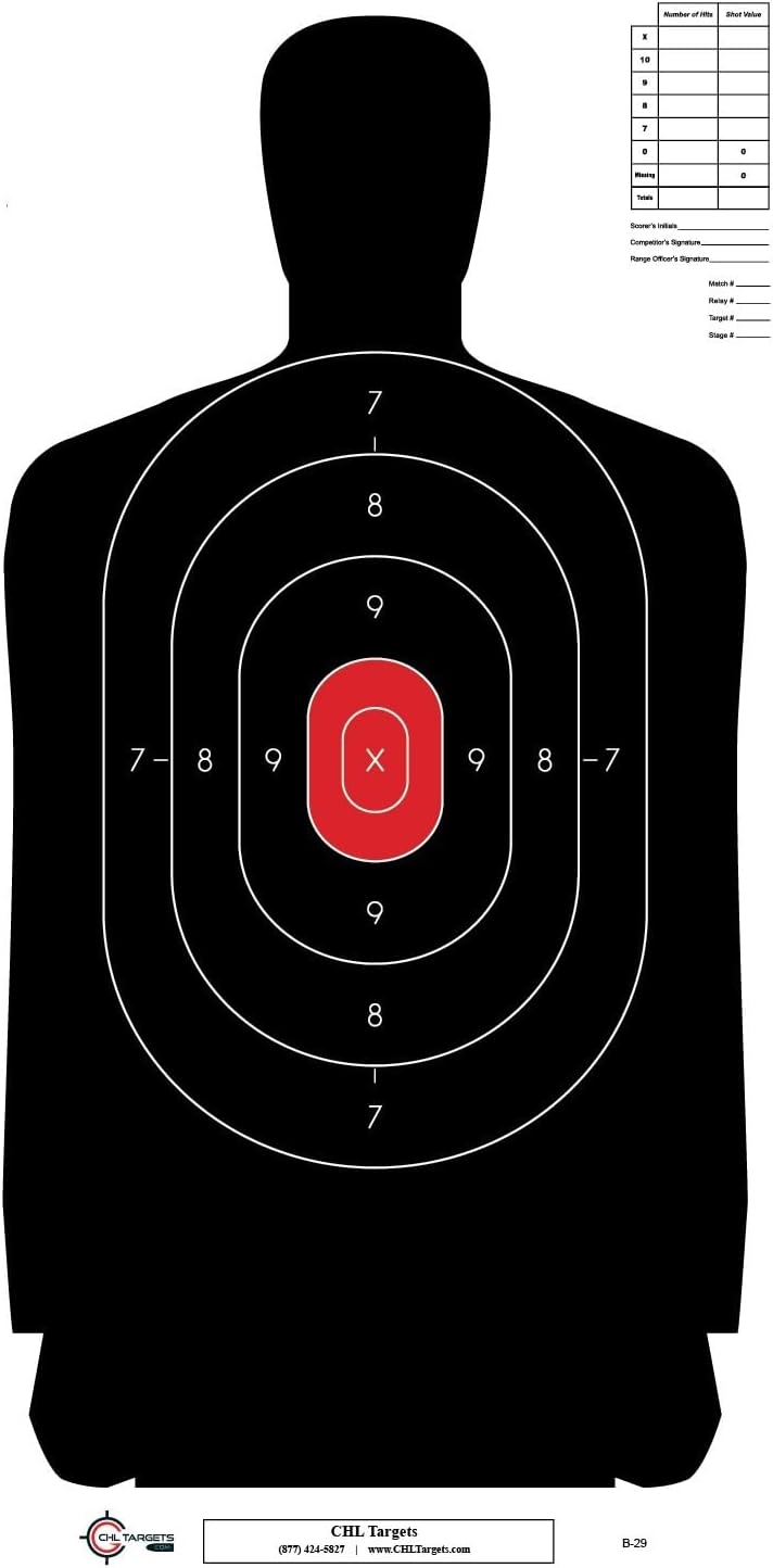 Silhouette Indoor & Outdoor Paper Targets - Pack for Range Shooting