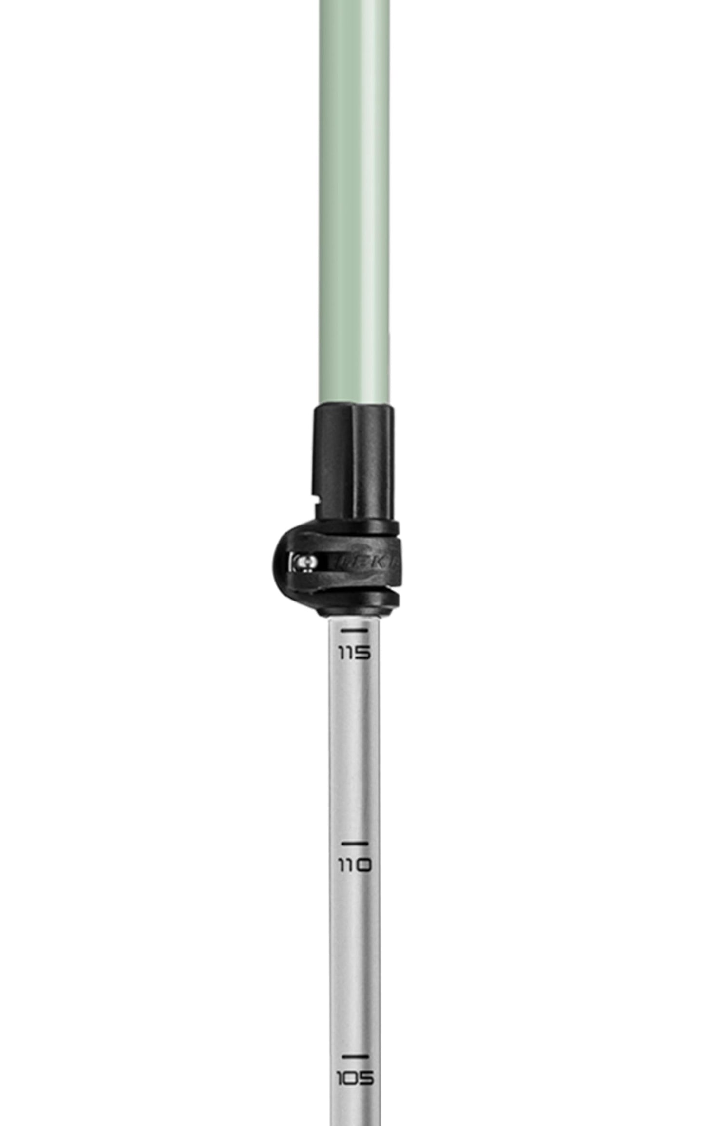 LEKI Spin Shark SL Aluminum Adjustable Lightweight Trekking Poles for Hiking & Nordic Walking - White-Green-Anthracite - 100-130 cm