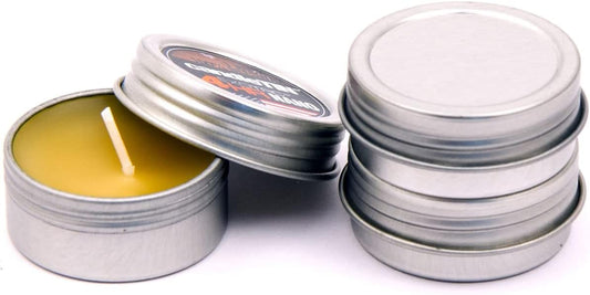 Exotac Nano Emergency Beeswax Tealight Candles - Pack of 3 for Survival Kits