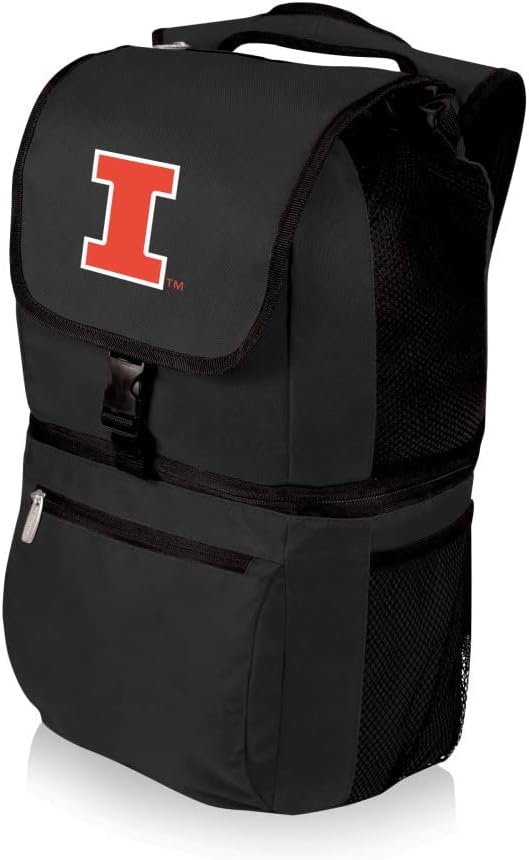 PICNIC TIME NCAA North Carolina Tar Heels Zuma Backpack Cooler - Soft Cooler Backpack - Lunch Cooler, (Black)