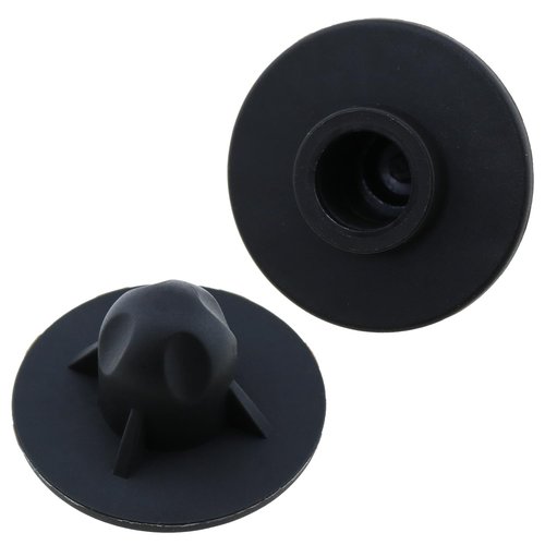 LUORNG 4PCS 14mm Tube Diameter Black Camping Chair Foot Cover Plastic Anti Sag Flying Saucer Foot Cover Camping Chair Foot Accessory for Outdoor Folding Chair