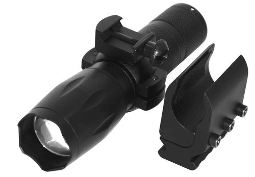Trinity Tactical Flashlight with Mount for 20 Gauge Pumps Single Rail Adapter Hunting Accessories.