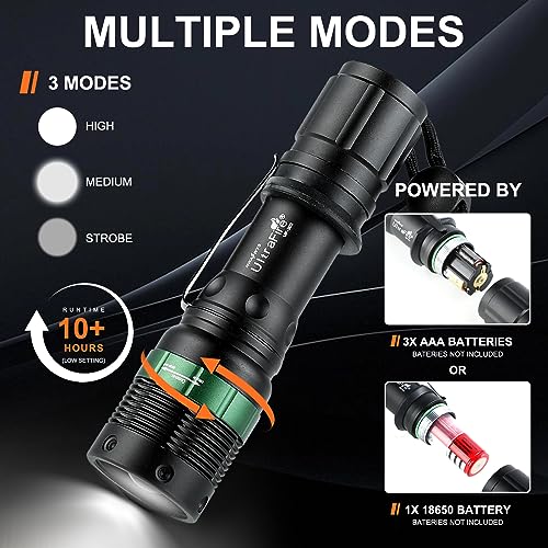 LED Traffic Wand Flashlight 250 Lumens, 11-Inch Emergency Signal Light