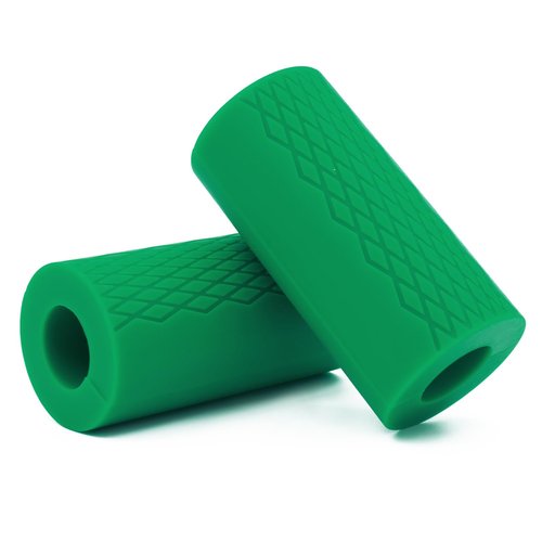 Barbell Grips,Dumbbell Grips for Hands Anti-Slip Barbell Grips for Dumbbell Adapter Barbell and Dumbbell Fat Bar Grip for Weightlifting Superior Barbell Handle Grip& Fat Bar Training(Pair Green)