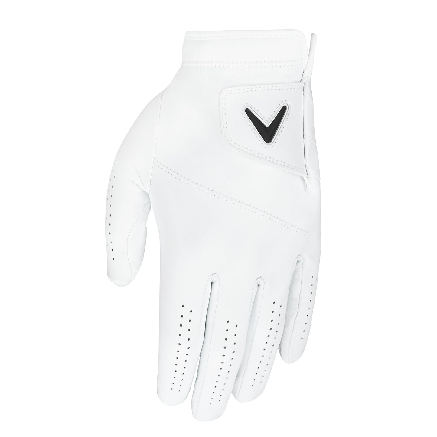 Callaway Golf Tour Authentic Glove (Standard, Large, White, Worn on Left Hand)