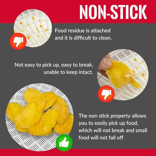 Silicone Food Dehydrator Sheets for COSORI CFD-N051-W - Non-Stick, Reusable, Pack of 5