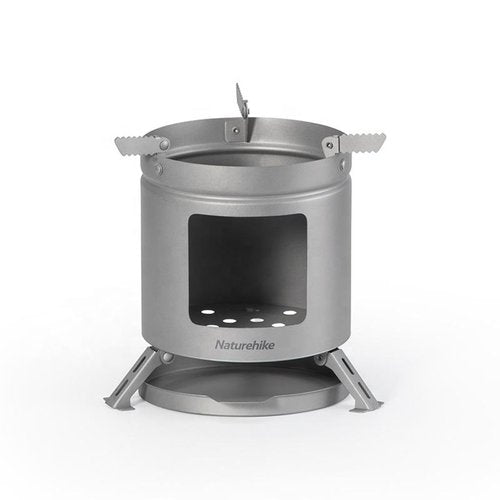 Camping Stove Titanium Wood Burning Stove,Lightweight Backpacking Stove for Outdoor Camping Trekking Hiking Backpacking Picnic BBQ