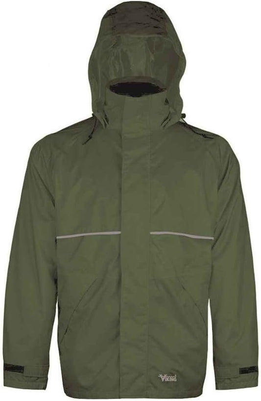 Viking Journeyman 420D Waterproof Jackets for Men - Heavy-Duty Hooded Industrial Jacket for Construction and Forestry