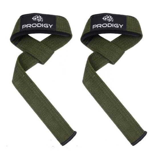 Premium Weightlifting Wrist Straps for Strength Training, Bodybuilding, Powerlifting, X-fit, Shrugs, Barbell, Deadlifts, Pull Ups, 23in for Extra Gripping Support - Plus Extra Padding - Dark Green