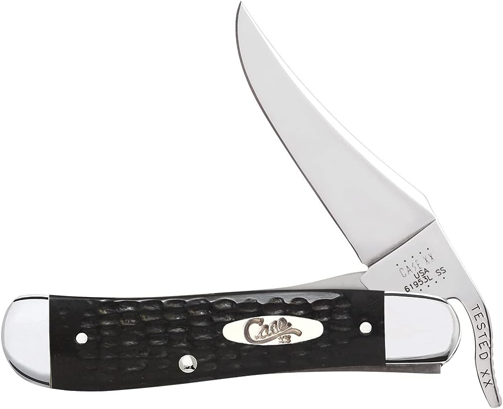 Case WR XX Pocket Knife Burnt 6.5 Bonestag Russlock Item #65303 - (6.51953L SS) - Length Closed: 4 1/4 Inches