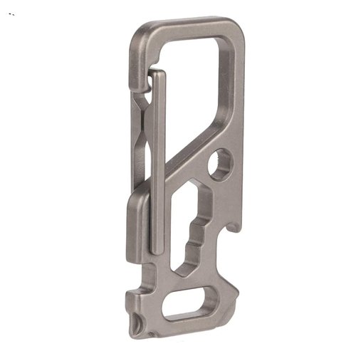 Hamans Keychain Holder Anti-Lost Quick Release Bottle Opener Wrench Screwdriver Titanium Keychain with Key Ring