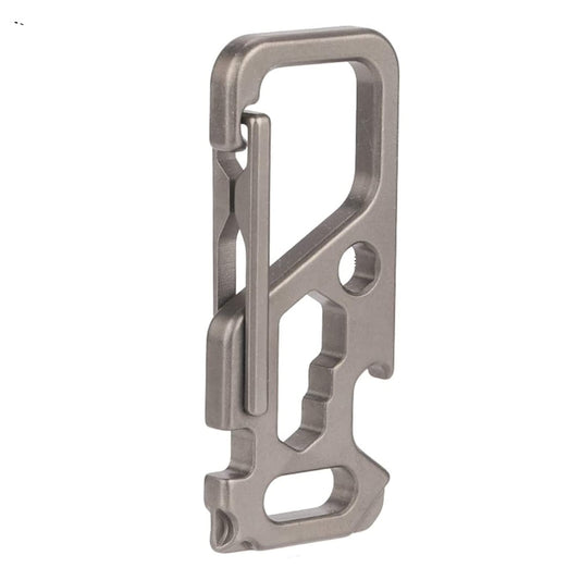 Hamans Keychain Holder Anti-Lost Quick Release Bottle Opener Wrench Screwdriver Titanium Keychain with Key Ring