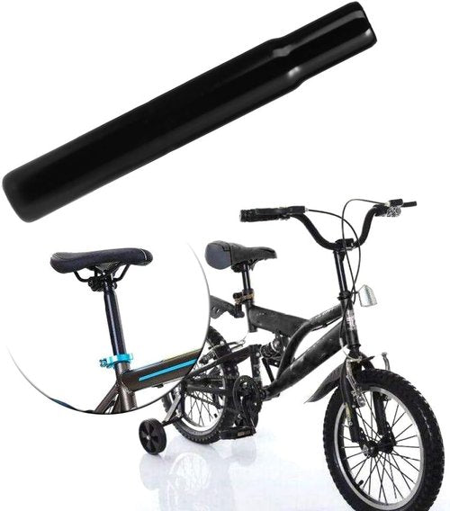 Black Bike Seat Post Steel 25.4mm for Tube Children Bike Chair Parts Kids Cycling B Bike Handlebars 25.4 Inches
