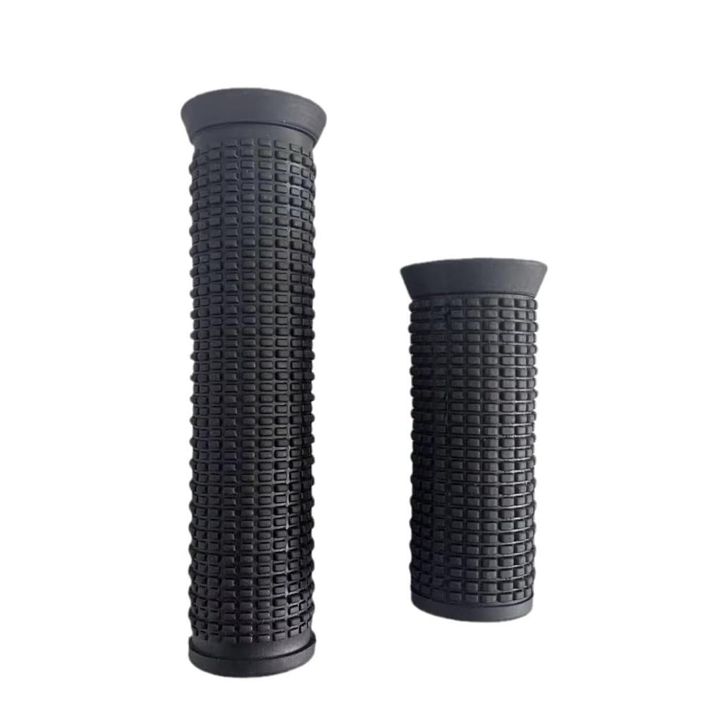 2Pcs Black Bike Bicycle Long/Short Handlebar Grips for Twising Shifter, Shockproof Anti Slip Parts, Cycling Parts and Components Anti Slip Soft Rubber Bike Grips (Long Short)