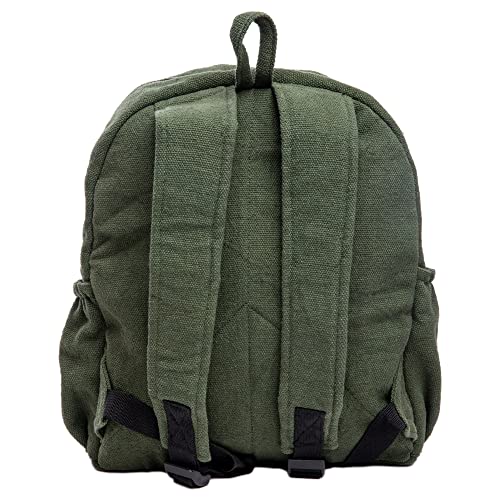Freakmandu Organic Hemp Backpack - Eco-Friendly Travel & Hiking Bag - Green