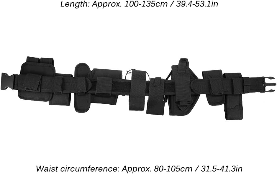 Modular Duty Belt with Pouches & Holster for Law Enforcement, Security & Hunting
