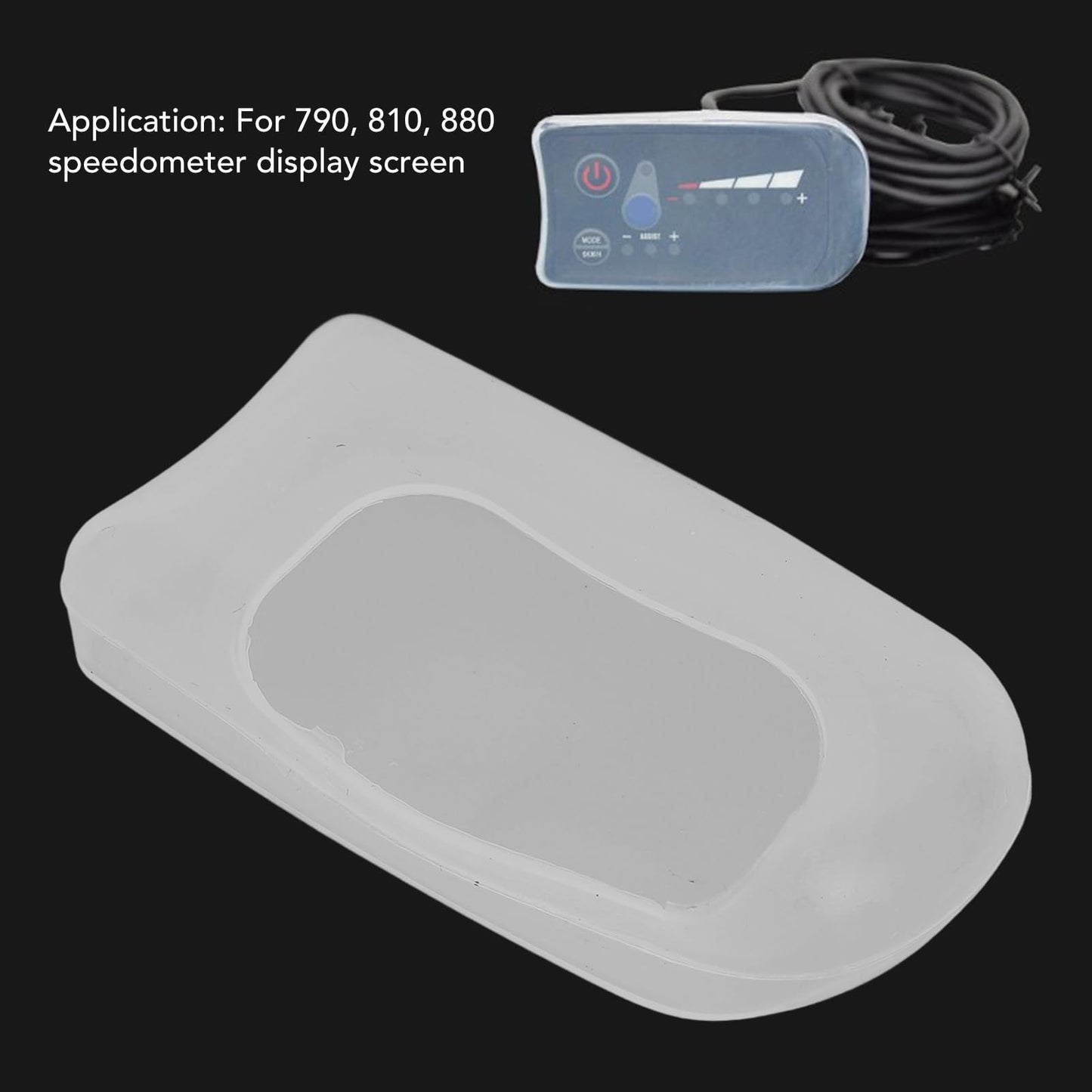 Silicone Protective Speedometer Cover for Electric Monitor 790 810 880 Display Screen - Motorcycle Instrument Guard with Anti-Scratch Coating