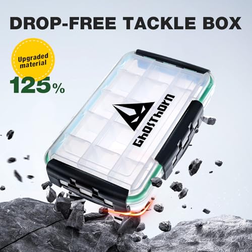Ghosthorn Waterproof Fishing Tackle Box Organizer 3600 Lure Storage 2 Pack