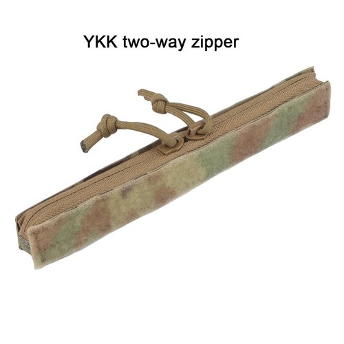 Tactical Vest Zipper Insert Pocket for Vest Combat Crye AVS Hook and Loop YKK Double Zipper Panel Storage Pouch