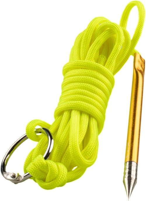 10ft Paracord Fishing Stringer - 550lb Capacity with Metal Needle & Split Ring