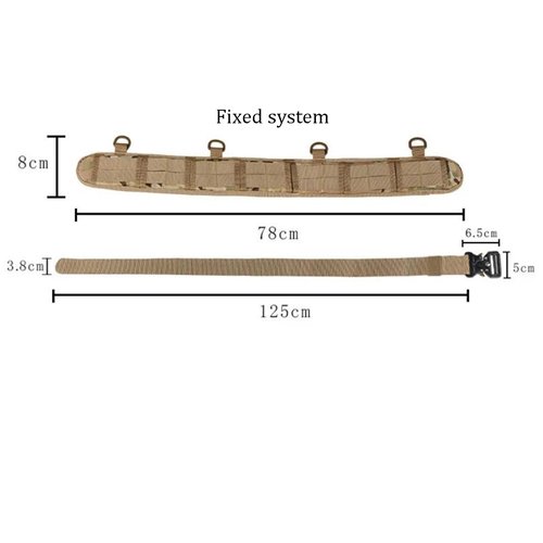 TWL Tactical Battle Belt Set，Multi-Purpose Molle Padded Patrol Belt Outdoor Sports Tactical Belt Duty Belt with Metal Quick-Release Buckle (olive-green)