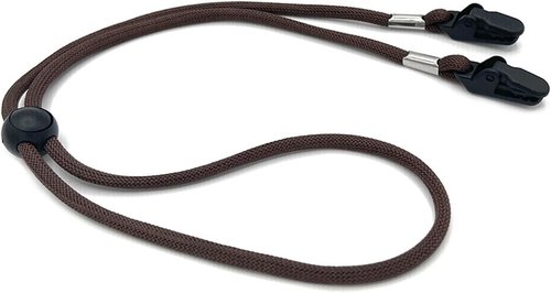 BWESOO Black Hat Chin Cord, Adjustable Strap Clips Windproof Lanyard on Bag Holder for Travel Keeper, Fishing Hats, Hat Clip for Travel on Bag（Medium）