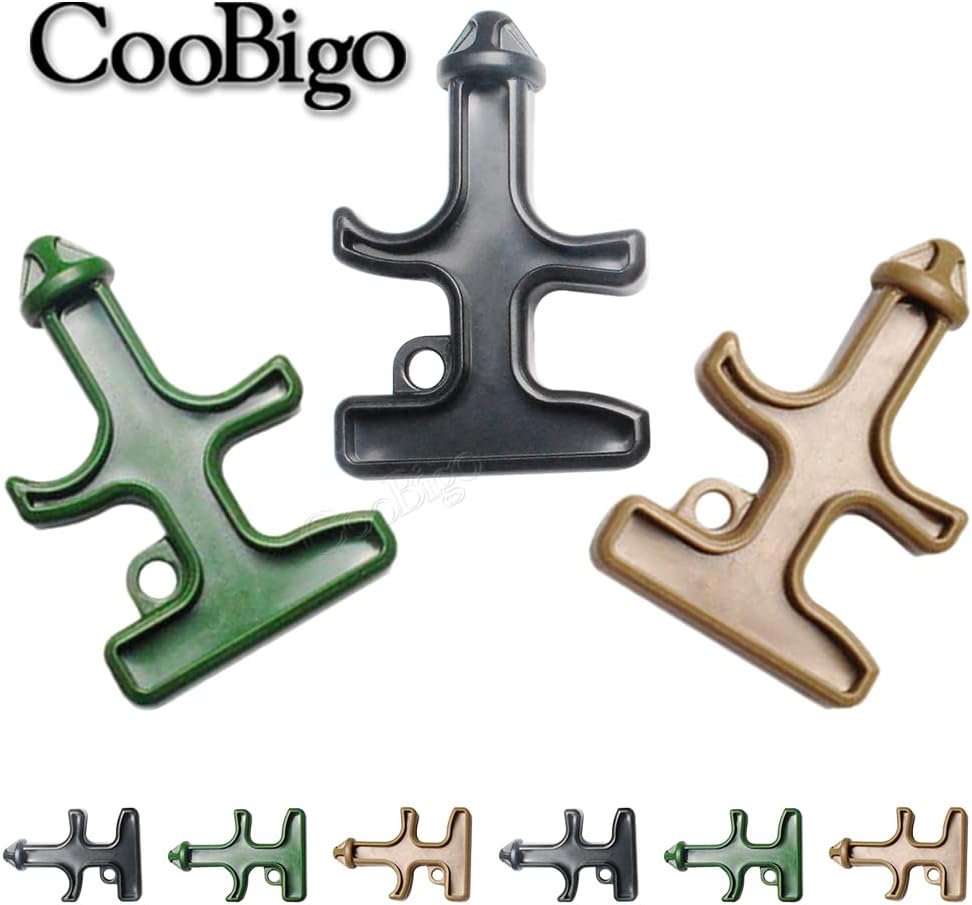 3pcs Pack Mixed Colors Portable Stinger Duron Steel Drill POM Protect Combat Tool Key Chain Outdoor Camping Survival Tactical Kits (Mixed 3 Colors in Package)