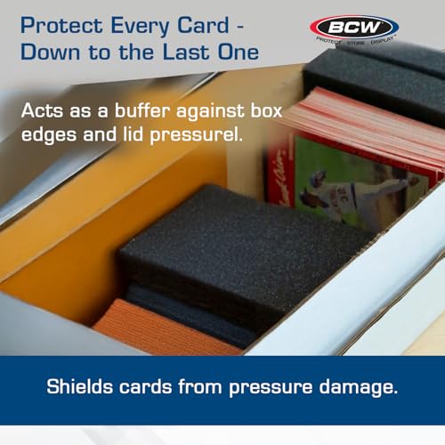 Foam Card Dividers for Trading Card Storage Boxes - 20 Pack Acid-Free Inserts